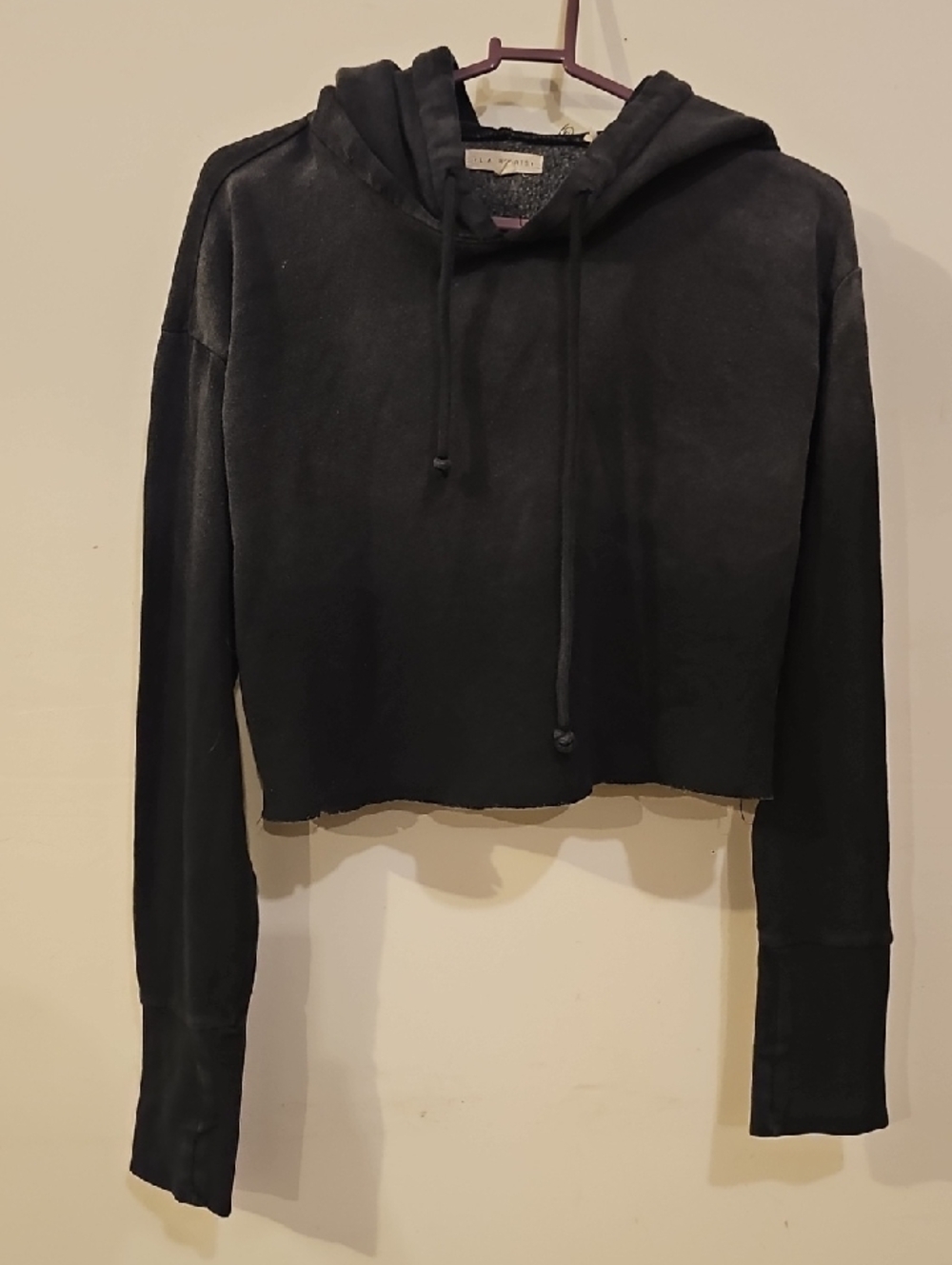 L.A. Hearts Cropped Hoodie Sz Medium! Black And Washed Black